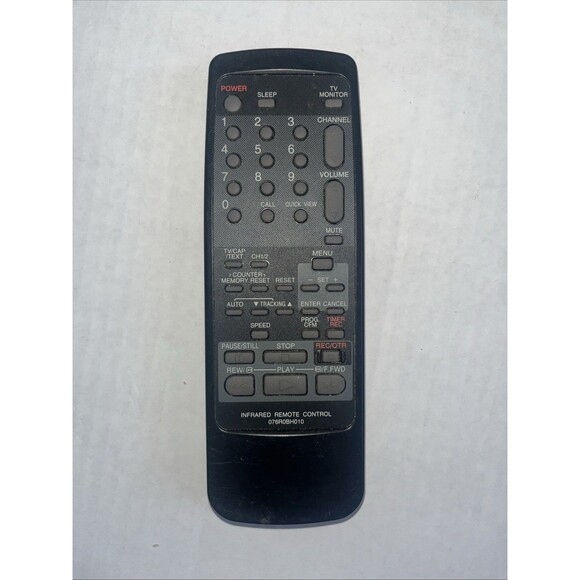 Genuine Infrared 076R0BH010 Remote Control OEM Tested And Works, Cleaned - Picture 1 of 3